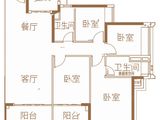 保利和悦滨江_4室2厅2卫 建面140平米