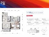 碧桂园太阳城_3室2厅2卫 建面130平米