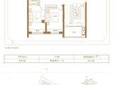 塞纳公园_2室2厅1卫 建面96平米