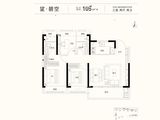 新能源天骄望_3室2厅2卫 建面105平米