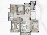 崇文海棠_4室2厅2卫 建面165平米