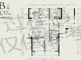 绿城沁桂轩_4室2厅2卫 建面137平米