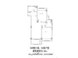 东方颐城三期_2室2厅1卫 建面92平米