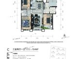 明星玺樾_3室2厅1卫 建面104平米