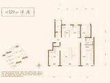 金宸稳和世家_3室2厅1卫 建面129平米