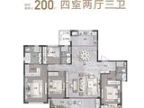 卓越天鑽_4室2厅3卫 建面200平米