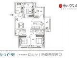 华恩和枫郡_4室2厅2卫 建面126平米