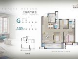 宜城未来_3室2厅2卫 建面105平米